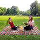 Jacob Multi-Color Picnic Blanket 200x200cm - Large Waterproof Outdoor Blanket for Beach, Camping, Park, and Family Picnics - Foldable and Easy to Carry with Built-In Handle