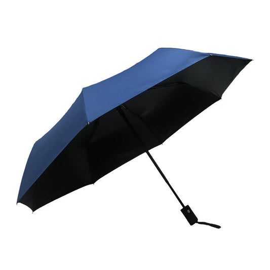 Eva Handle Blue Golf Auto Open Straight Umbrella - Compact, Automatic Folding Design