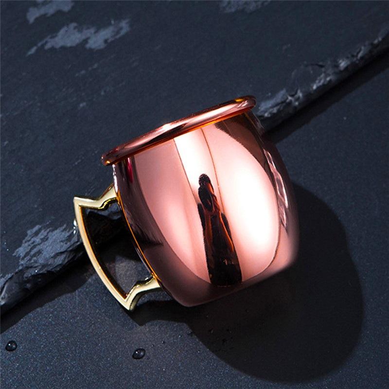 Moscow Mule Barrell Copper Plated Cups Rosegold 60ml Smooth