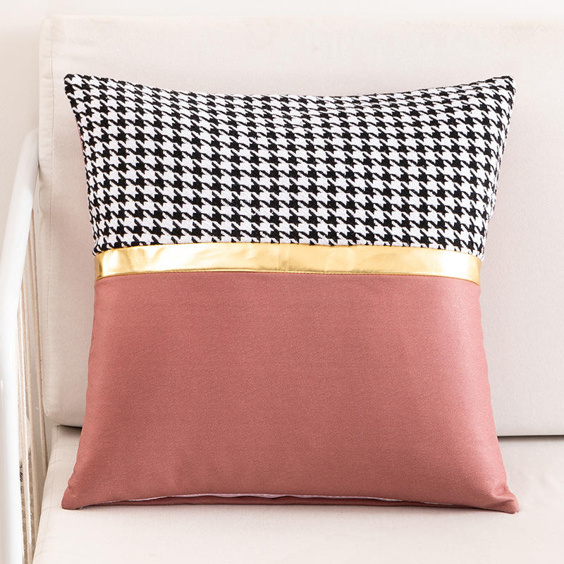 European Style Solid Plaid Cushions