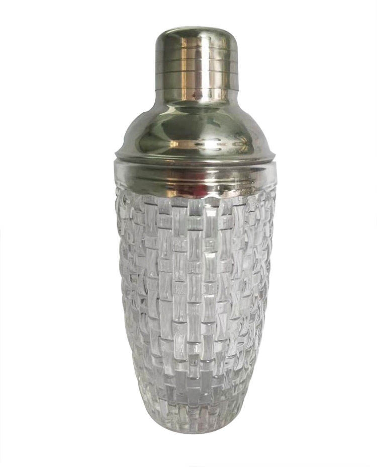 400ml Gold Lid Patterned Cocktail Shaker