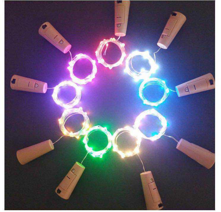 Wine Bottle Cork Shape Battery Copper Wire String Lights