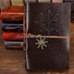 Vintage Leather writing notebook refillable paper diary