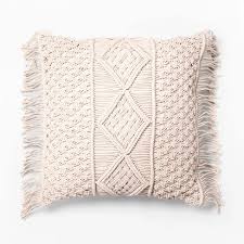 Concise Throw Pillow Cover Macrame Cushion Case Decorative Pillowcase for  Home Couch Macrame