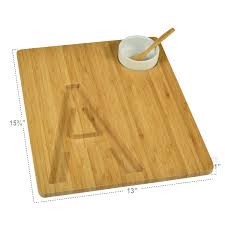 BAMBOO Bamboo board with 2 drip trays L 32 x W 25cm
