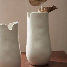 Nordic ceramic white small vase set home decoration modern