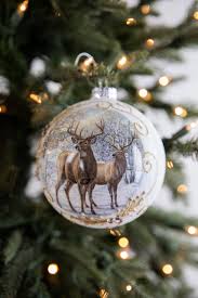 Enchanted Deer Christmas Bauble – Perfect Winter Décor – Elegant Holiday Ornament with Deer Design – Premium Glass Ornament for Christmas Tree – Festive Winter Decoration