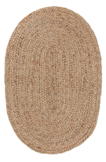 Mirchi Oval Jute Rug – Handwoven 60x90CM | Natural Fiber, Eco-Friendly Design | Lightweight & Durable | Perfect for Living Rooms, Bedrooms, and Entryways | Versatile, Sustainable Home Decor