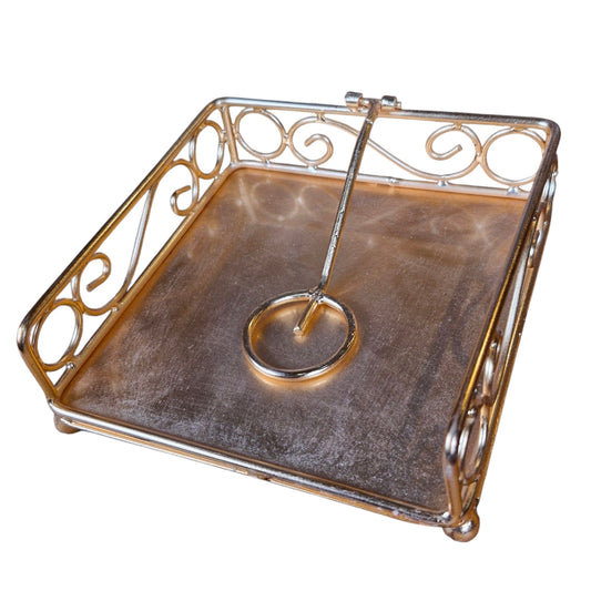 Classic Charm Copper Napkin Holder - Elegant Tabletop Accessory for Dining and Entertaining