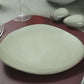 Nordic style grey china Eco friendly dinnerware ceramic porcelain 8.5 Inch dining plate