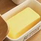 Rectangular Ceramic Butter Box Sealed storage container Western cheese crock butter jar keeper for Restaurant 15x8.5cm