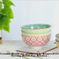 custom Restaurant Colorful Hand-Painted luxury dessert bowlPorcelain Cereal, Soup, Salad and Pasta Green/Light Blue