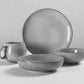 Drum Light Grey set of 16 Piece stoneware Crockery