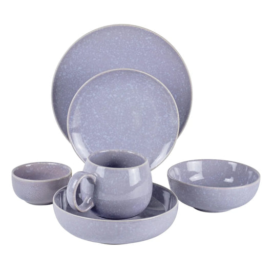 Lala Purple Rice Bowl 11cm - Elegant and Stylish Ceramic Bowl in Purple - Ideal for Serving Rice, Soups, or Small Dishes - Perfect for Everyday Use or Special Occasions