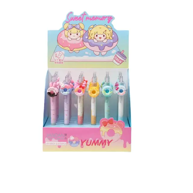 0.5mm Cute Kawaii Donut fancy Plastic gel pen