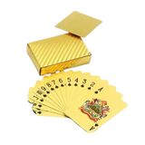 Gold Playing Cards - Premium Plastic, Gold Silver Black, Entertainment Deck