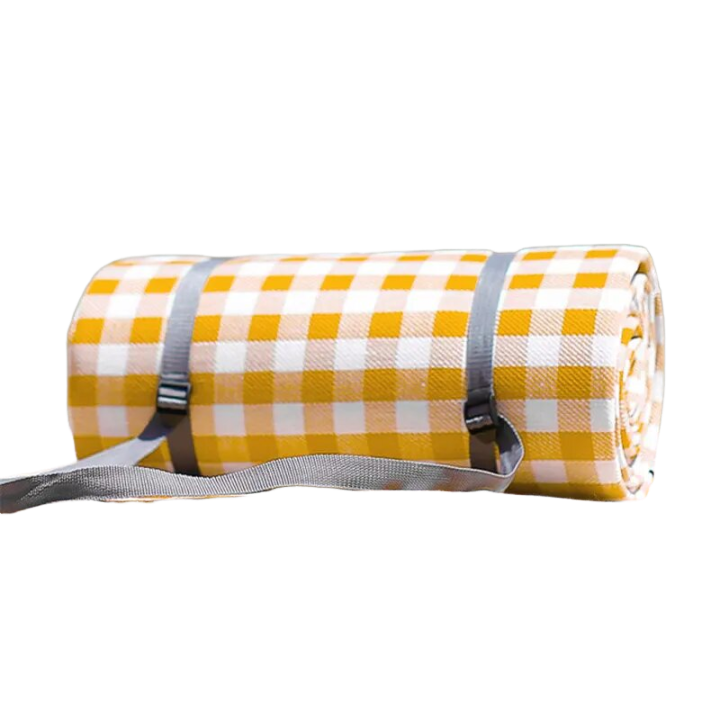 Jacob Multi-Color Picnic Blanket 200x200cm - Large Waterproof Outdoor Blanket for Beach, Camping, Park, and Family Picnics - Foldable and Easy to Carry with Built-In Handle