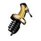 Luxury Gold Oil & Wine Pourer Set of 4 - Sustainable Metal, Fits Most Bottles - Perfect for Oil, Wine, Drinks, Liquor - With Metal Cap for Dust & Bug Protection