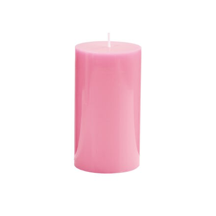 GLAZE pillar candle, H12cm, pink