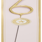 6 Gold Pieces Pink Wondercandle® Classic – Elegant Set of 6 Pink Candles with Gold Accents – Perfect for Special Occasions, Birthdays, and Celebrations