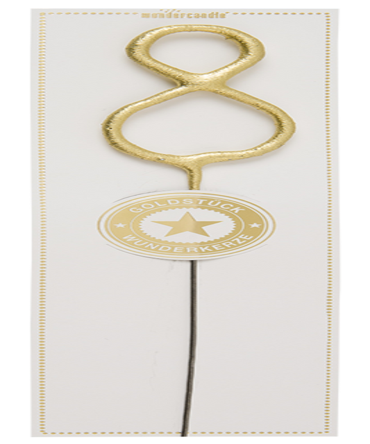 8 gold gold piece white Wondercandle® classic