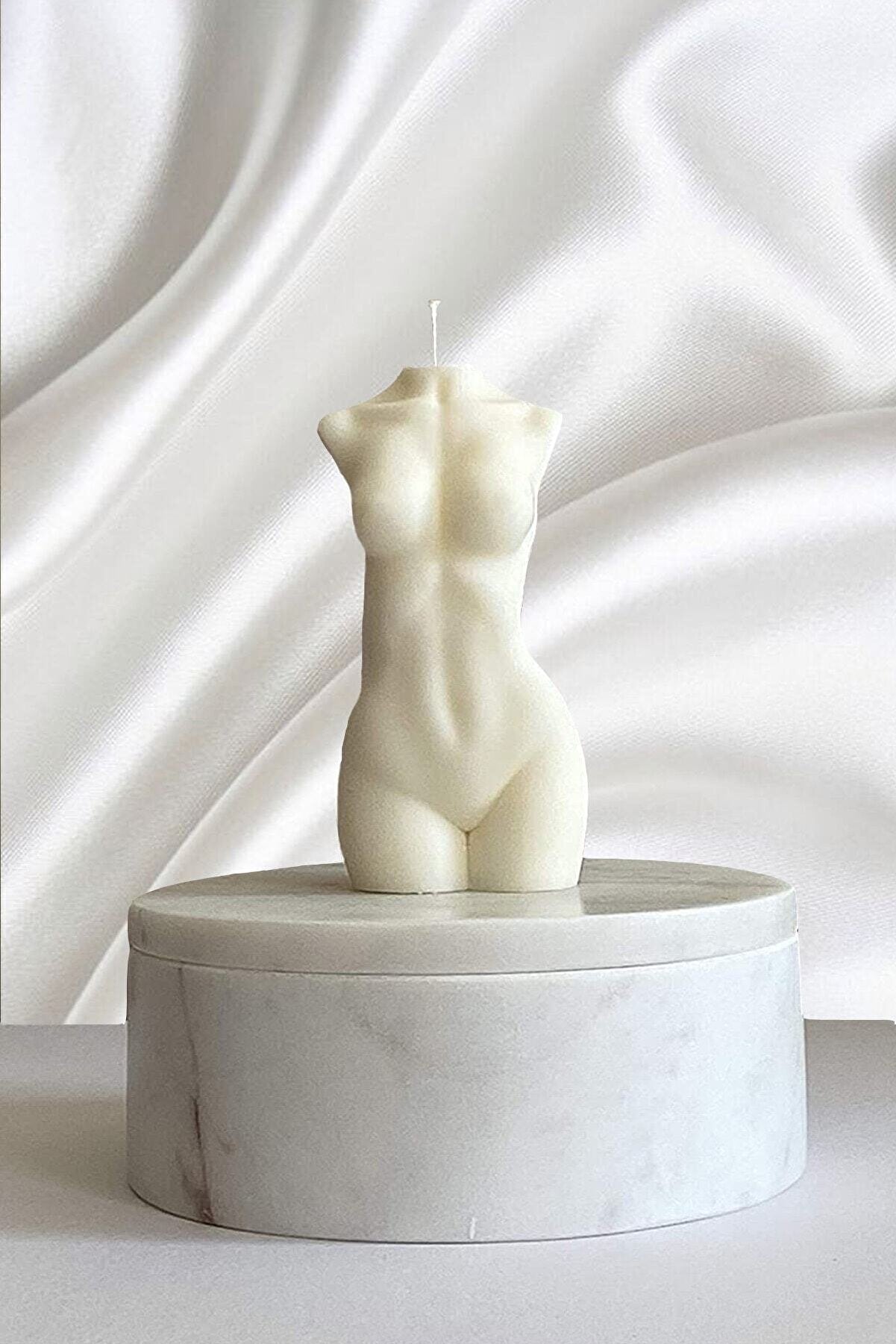 Handmade White Venus Female Body Soy Candle - Premium Natural Soy Wax, Clean Burn, and Long-Lasting Fragrance - Eco-Friendly Aromatherapy Candle in Elegant Venus Figure Design - Perfect for Modern Home Décor, Relaxation, and Gift Giving
