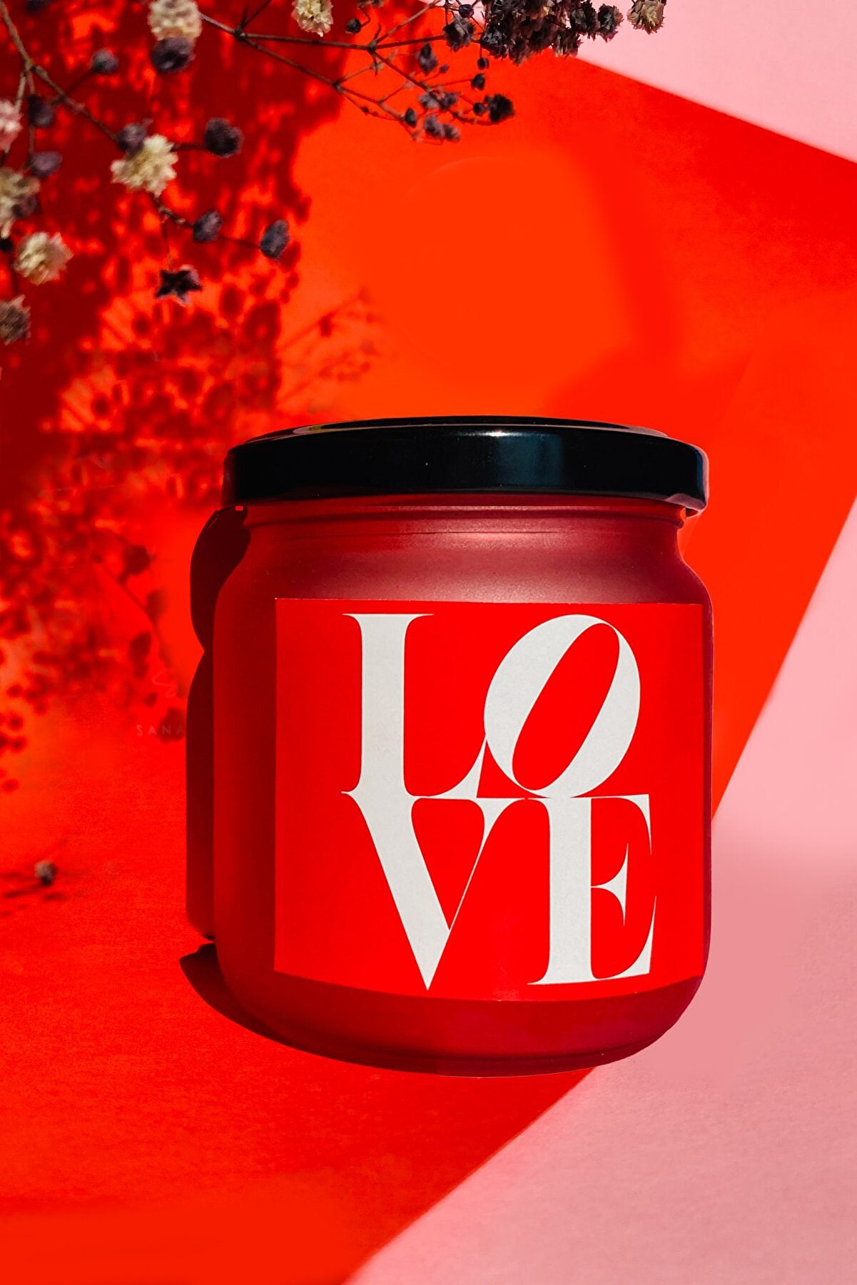Love Large Jar Soy Candle - Handmade