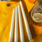 White Stick Candle 25 cm (4 Pack) - Premium Natural Wax, Clean Burn, and Long-Lasting Fragrance - Elegant Minimalist Design for Modern Home Décor, Candlestick Holders, and Special Occasions