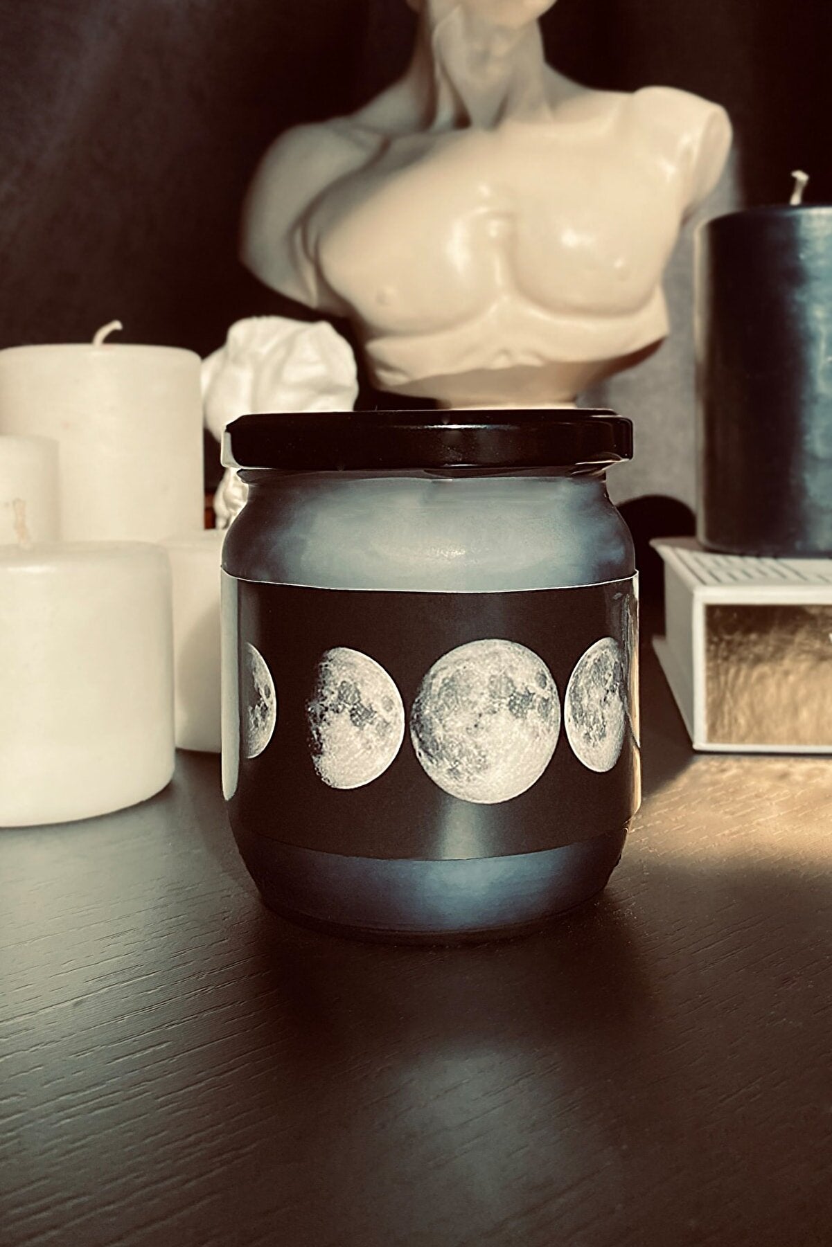 Moon Large Jar Soy Candle - Handmade
