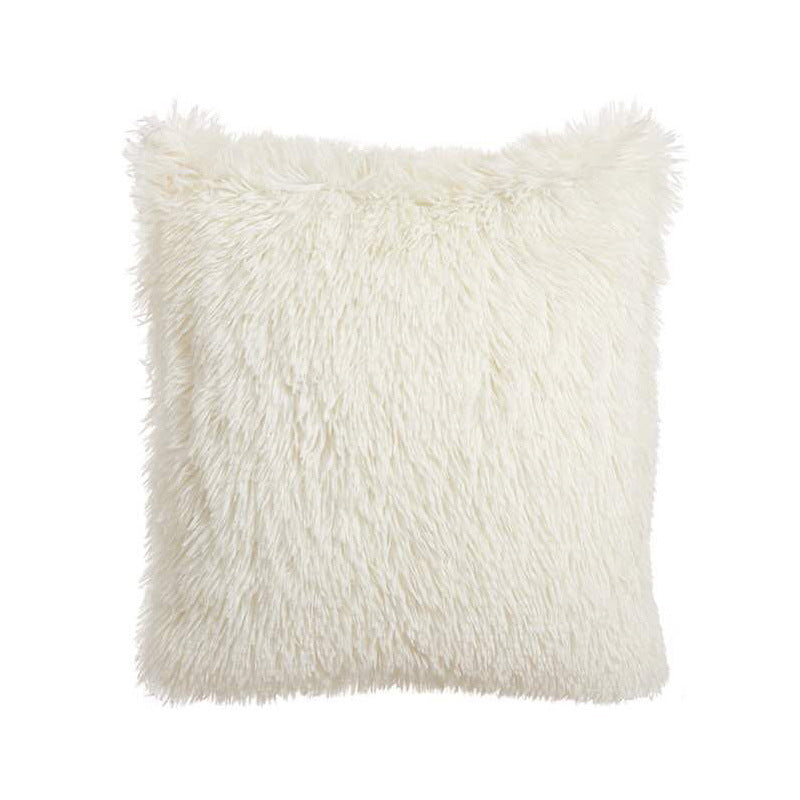 white 40*40cm real wool cushions, one sided wool with insert