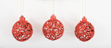 RED SPARKLE BAUBLE HGR S/3 £0.85