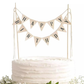 Happy Birthday Cake Topper – Elegant Hanging Decoration Over Cake – Reusable Acrylic & Paper Banner for Birthday Celebrations – Perfect for Parties & Special Events