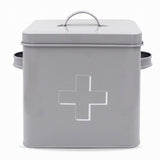 Grey Kitchen Collection First Aid Metal Tin