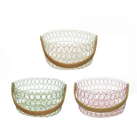 PASTEL METAL BASKETS, 3A