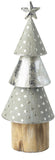 Distressed Silver Cone Tree, 28.5cm