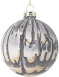 Ombre Drip Glass Bauble, 8cm