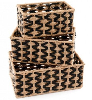 Natural Woven Baskets, 28x18cm