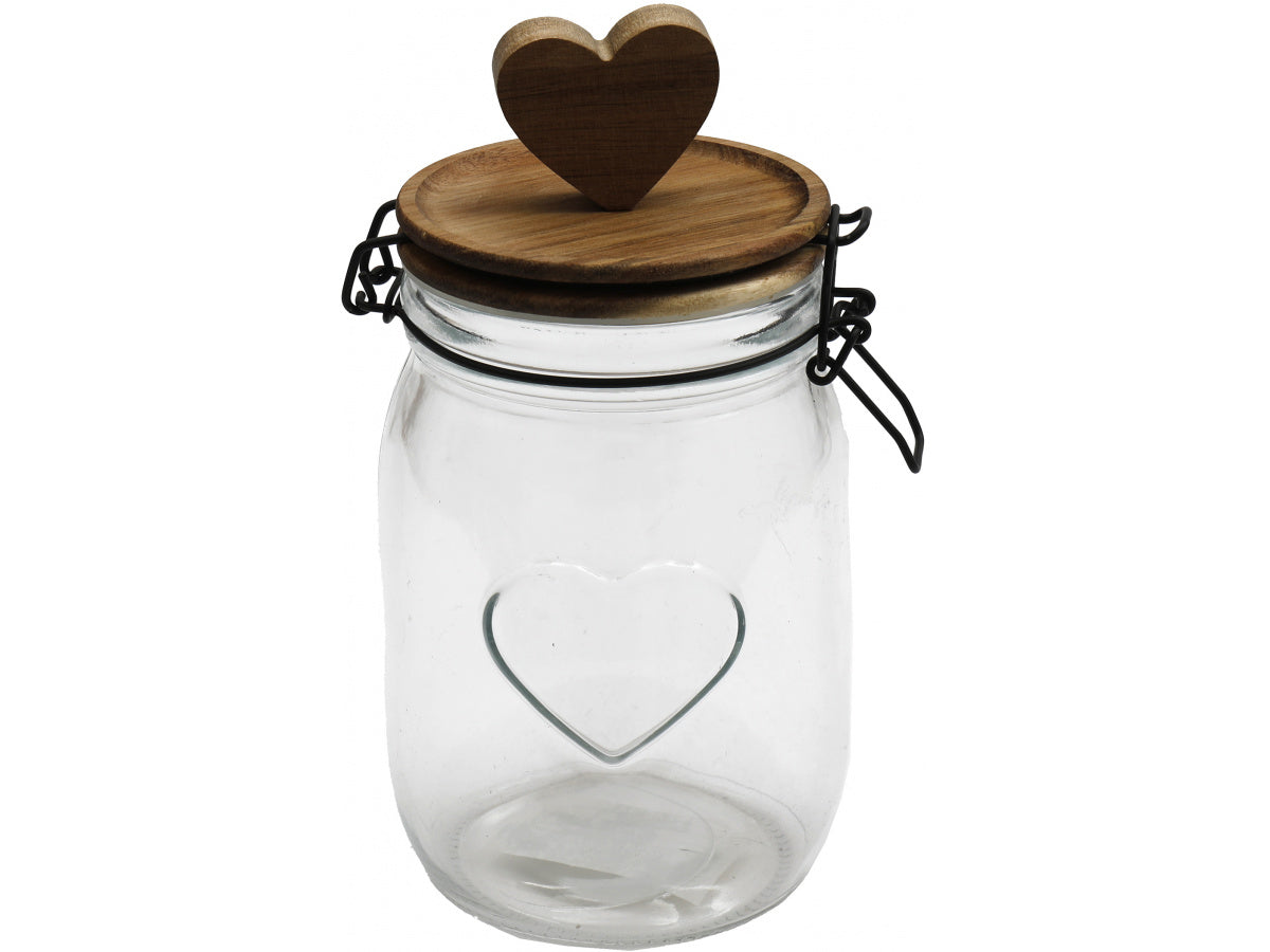 Heart Storage Jar, 21cm