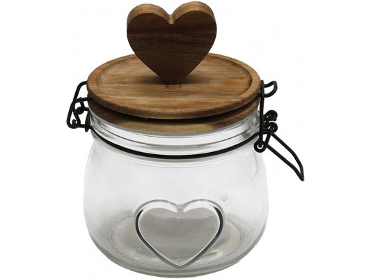 Heart Storage Jar, 12.5cm