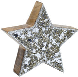 Silver Mosaic Star, 13cm