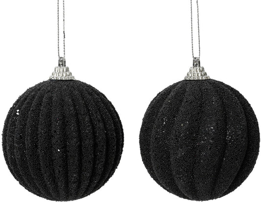 Beaded Black Baubles, 2a