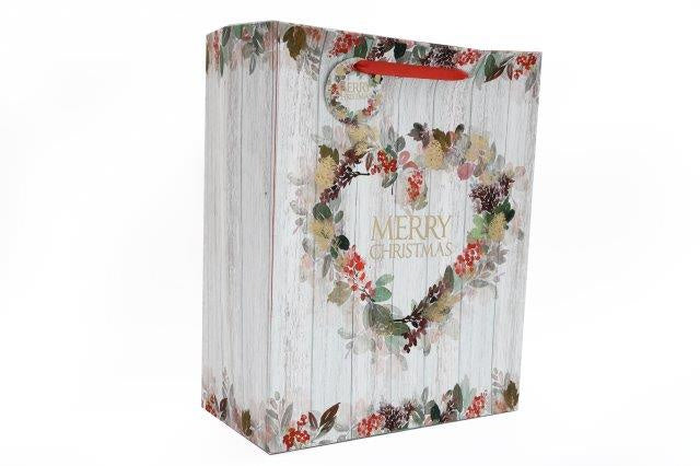 Heart Wreath Gift Bag, 23cm