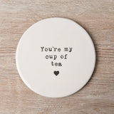 Cup of Tea Coaster, 10cm