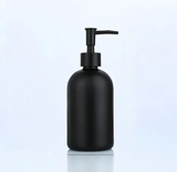 380ml Black Glass Soap Dispenser