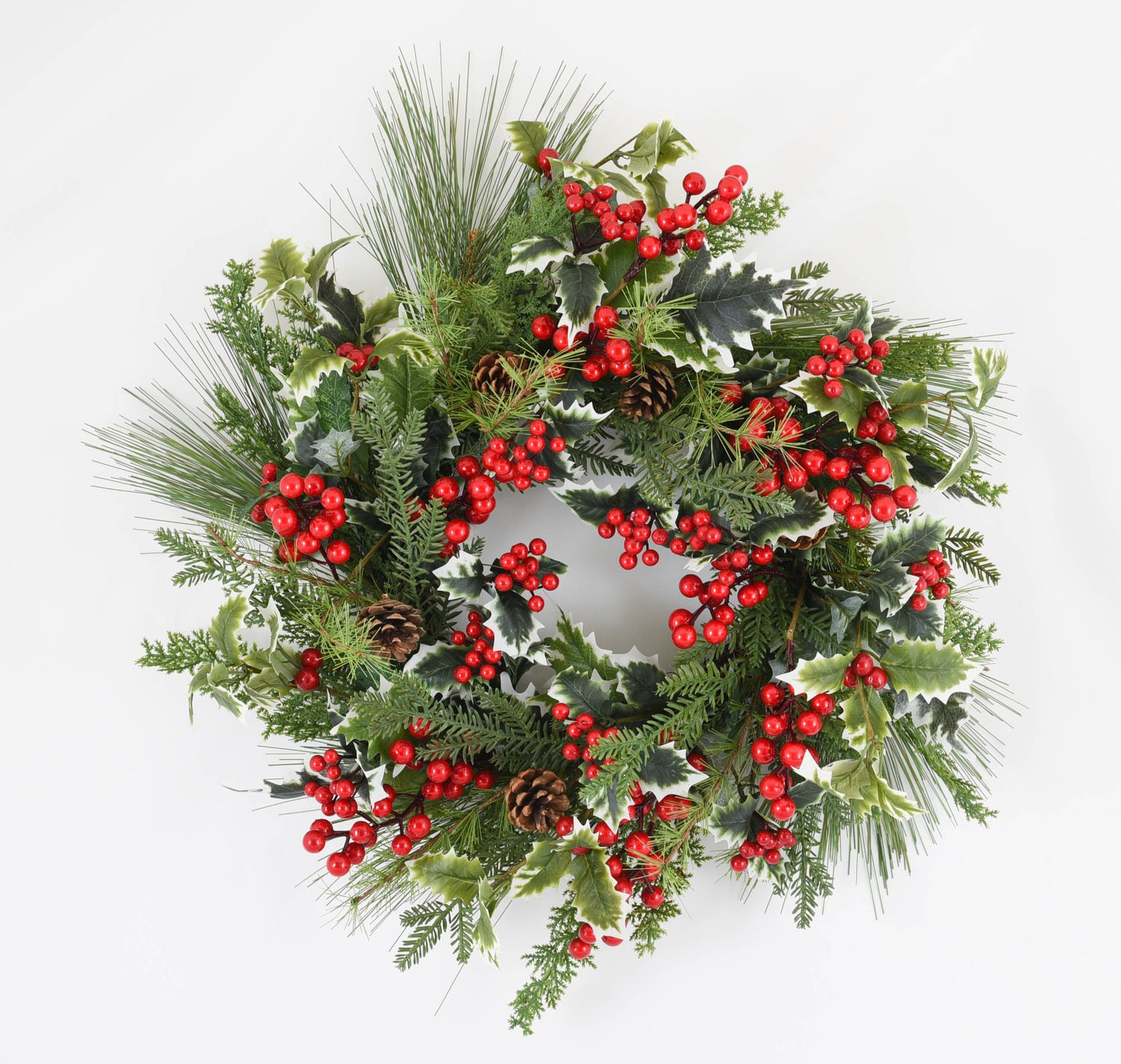 HOLLY HEDGE SMALL WREATH 60CM