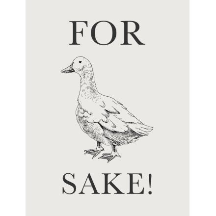 FOR SAKE METAL SIGN, 20CM