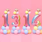 Rainbow Foil Balloon Set - Colorful Party Balloons for Birthdays, Baby Showers, and Celebrations - Durable, Helium-Compatible, and Easy to Inflate - Perfect for Festive Decor and Kids' Parties