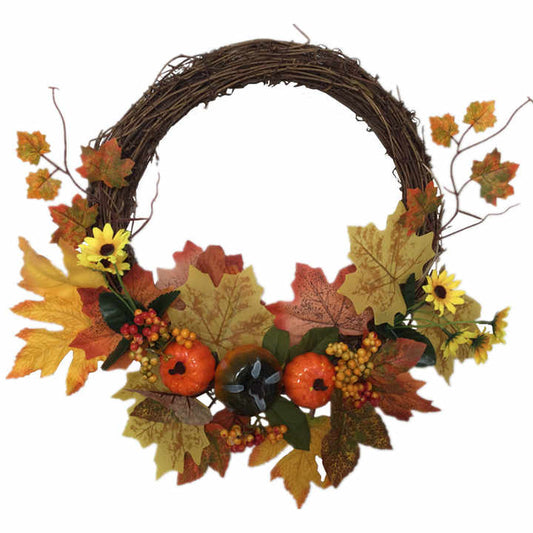 Maple Leaves Fall Wreath?40CM