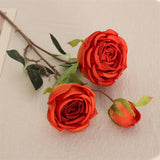 Artificial Roses Silk Flowers-Red