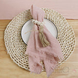 100% Cotton Pastoral Napkin 42x42cm Pink